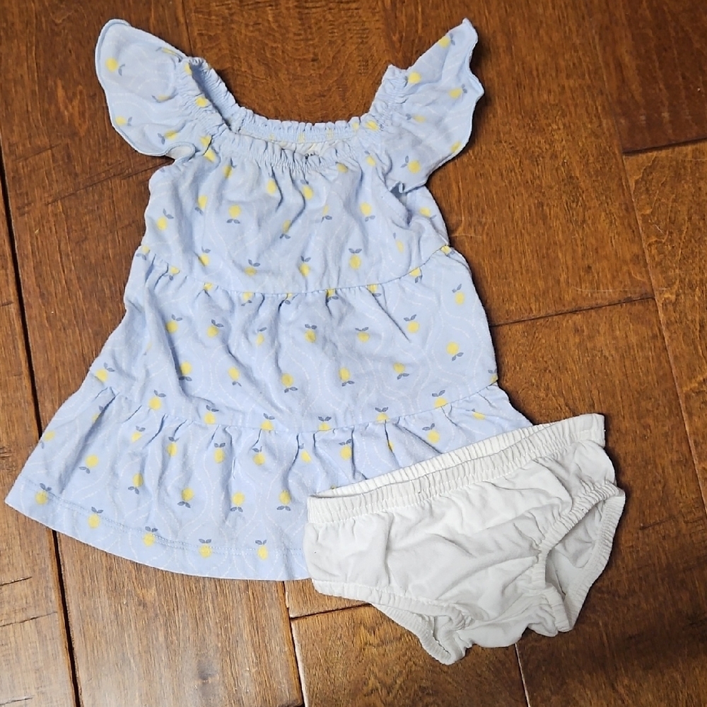💝💝5/$25💝💝Carter's Light Blue and Yellow Casual Dress